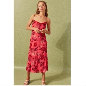 C/MEO COLLECTIVE floral spaghetti strap dress